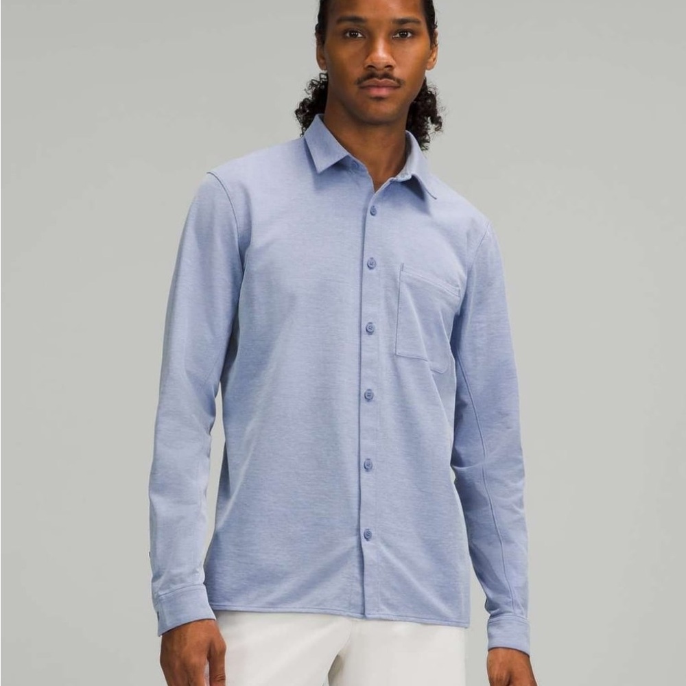 Lululemon Athletica Sky Blue Button Down Shirt